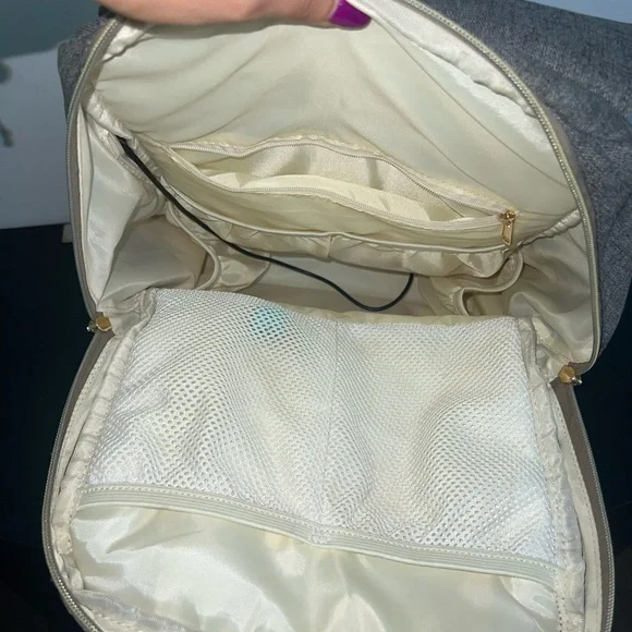 Gray Diaper Bag with Changing Mat included